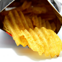 potato chips filled with artificial trans fats